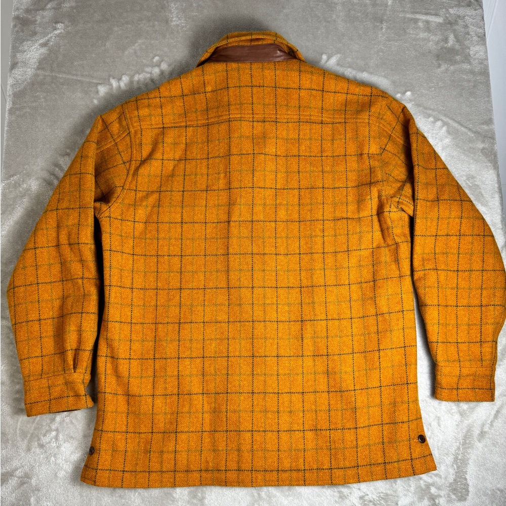 J. McLaughlin Orange Windowpane Wool Jacket - Picture 3 of 10